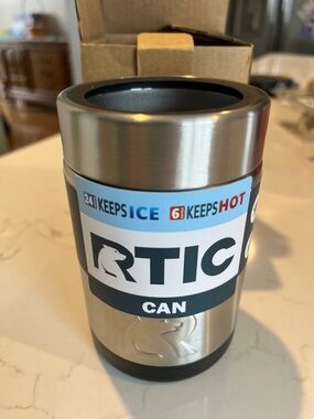 RTIC Stainless Steel Can Cooler - Silver